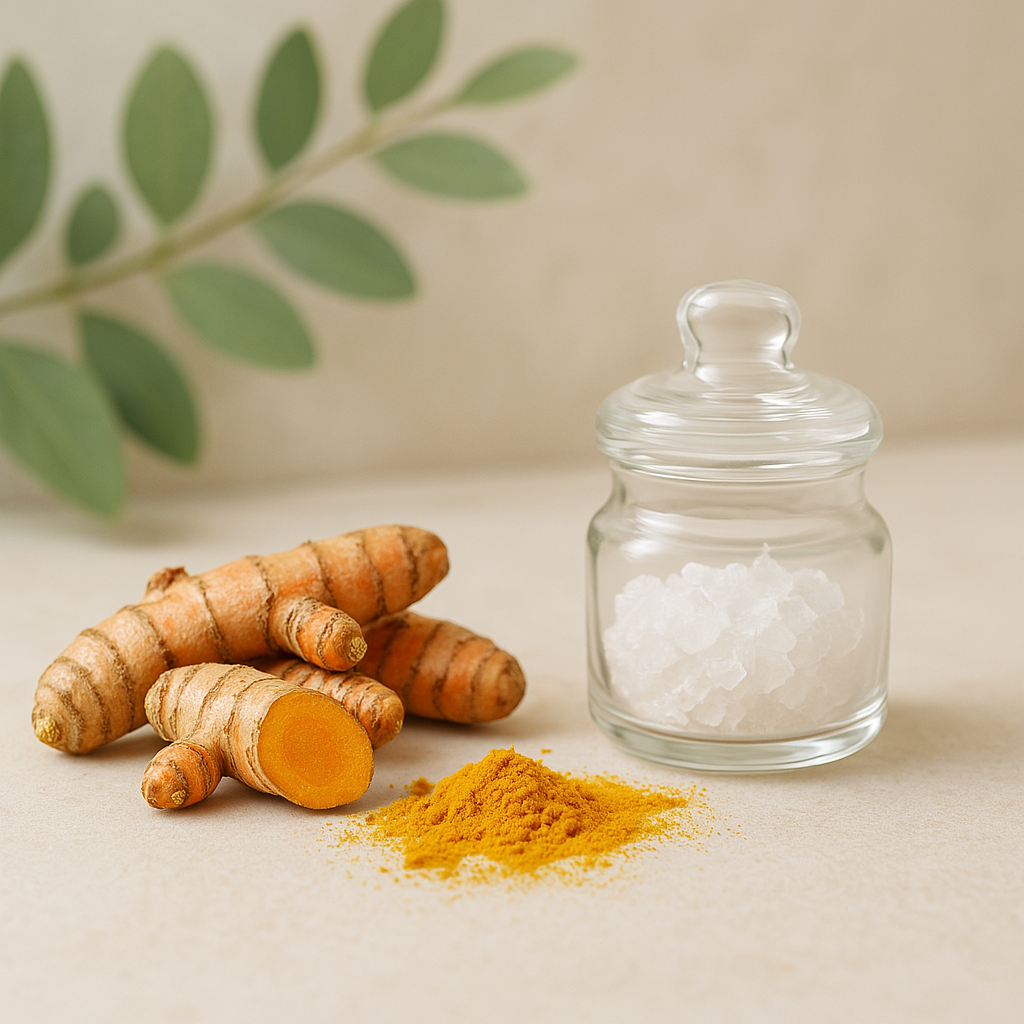 Cotons nettoyants au curcuma